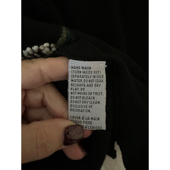 Vintage Marisa Christina Christmas 2003 Black Sweater L - Picture 6 of 8